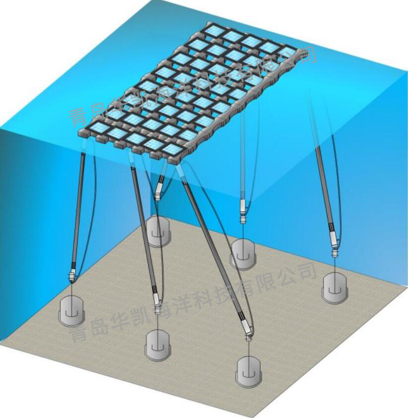 彈性錨索-水上光伏平臺(tái)系泊系統(tǒng)